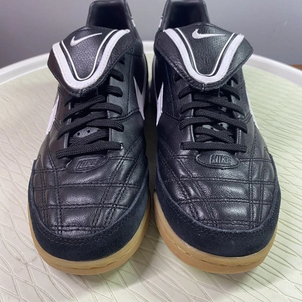 Nike Tiempo Mystic 3‎ IC Mens Black&White Soccer Sneakers Shoes Cleats Sz.6 NWB